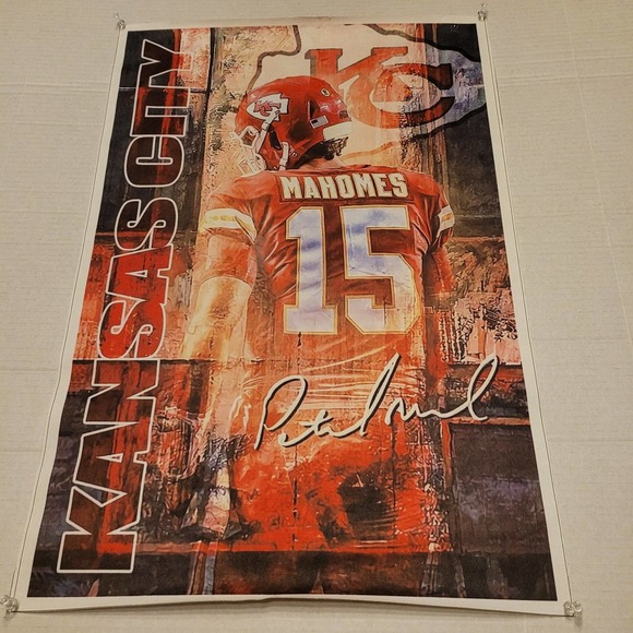 Kansas City Pat Mahomes Canvas Poster - Picture 1 of 3